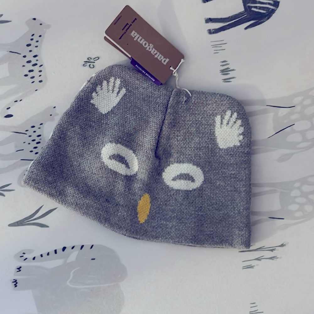 Patagonia Children’s fleece-lined animal ears winter hat baby owl Infant Outdoor